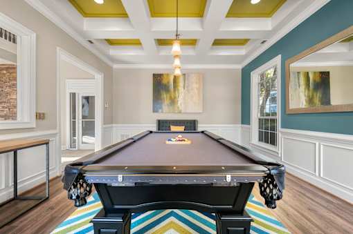 Clubhouse with Pool Table at Bridgewater Apartments, Georgia