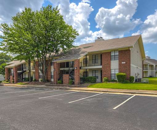 Parking area at Cordova Creek Apartments, Cordova, TN, 38016