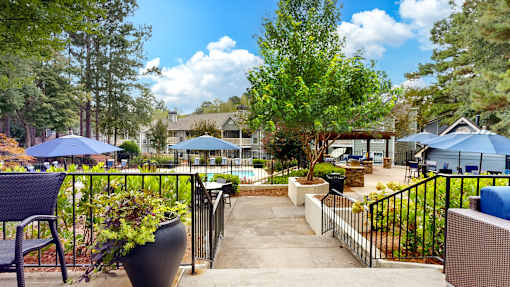 Outdoor Patio at Creekside at White Oak, Newnan, Georgia