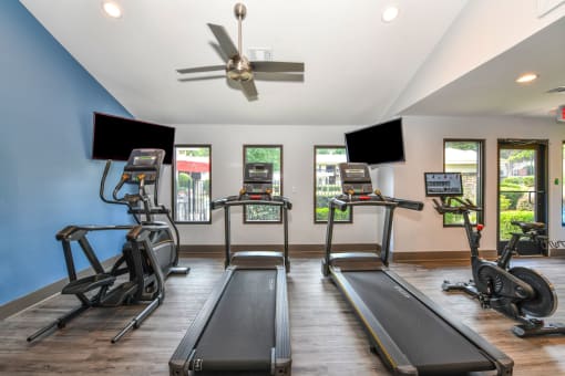 Cardio Equipment in Fitness Center located at Addison on Cobblestone located in Fayetteville, GA 30215