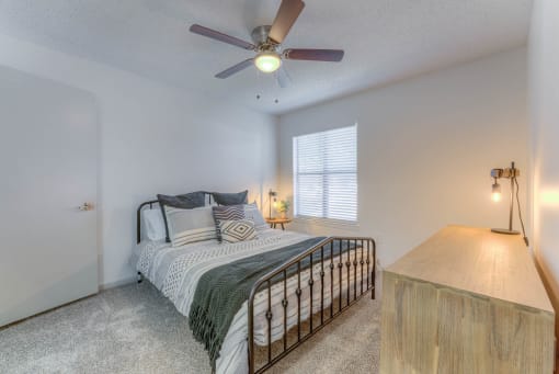 a bedroom with a bed at Brightwaters Apartments, Little Rock, AR