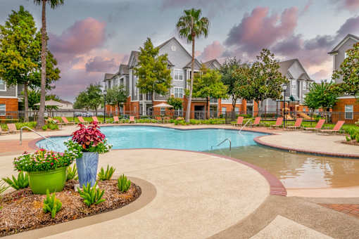 Beautiful pool area at The Fenwick Apartment Homes, Texas, 77396