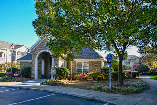 Leasing Office Entrance at Henley at Mirror Lake, Villa Rica, Georgia