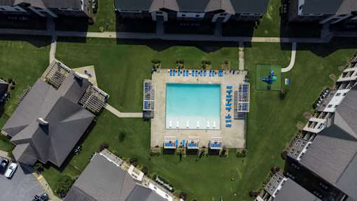 Aerial View of Swimming Pool at McKenzie Park Apartments, Arkansas, 72223