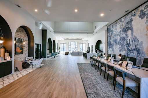 Clubhouse dining and business area at The One at Millington, Millington, 38053