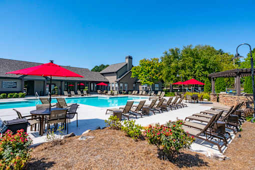 Poolside Lounge Chairs at Parc 1346, Chattanooga, Tennessee