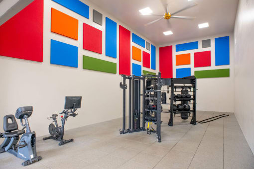 Modern and Expansive Fitness Centerat Polos at Hudson Corners Apartments, South Carolina 29650