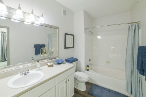 Model bathroom at The Shallowford, Tennessee, 37421