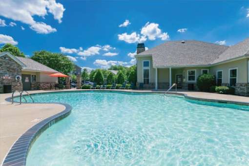 A large swimming pool  at Trailside at Greenline, Cordova, TN, Tennessee