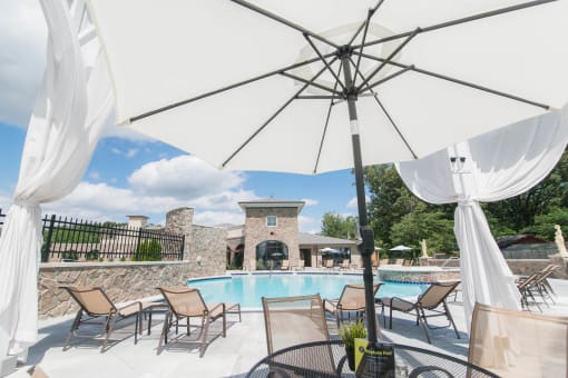 the swimming pool at the theorem estate winery at The Villa at River Pointe, Maumelle, Arkansas
