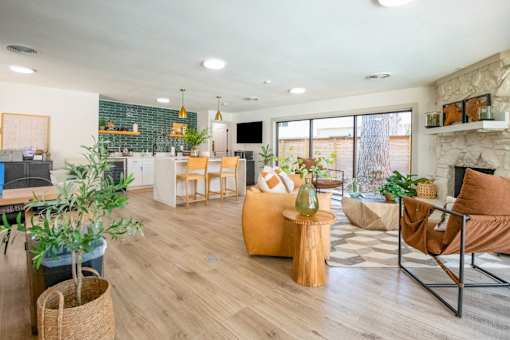Decorated Lounge Area at The Garden District Apartments, Germantown, TN, 38138