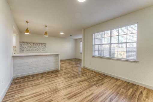 Open kitchen at The Garden District Apartments, Germantown Tennessee  