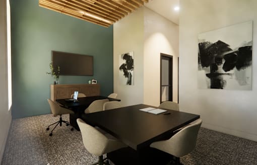 A conference room with a long table and chairs at Grays Creek Apartments, Tennessee 38018