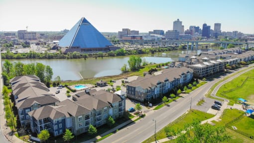 Harbor Island Aerial View at Harbor Island Apartments, Memphis