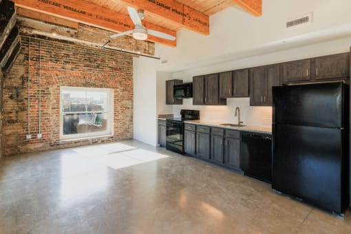 Interior Kitchen at 99 Front, Memphis