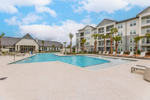 take a dip in our resort style swimming pool at The Livano Kemah, Kemah, Texas