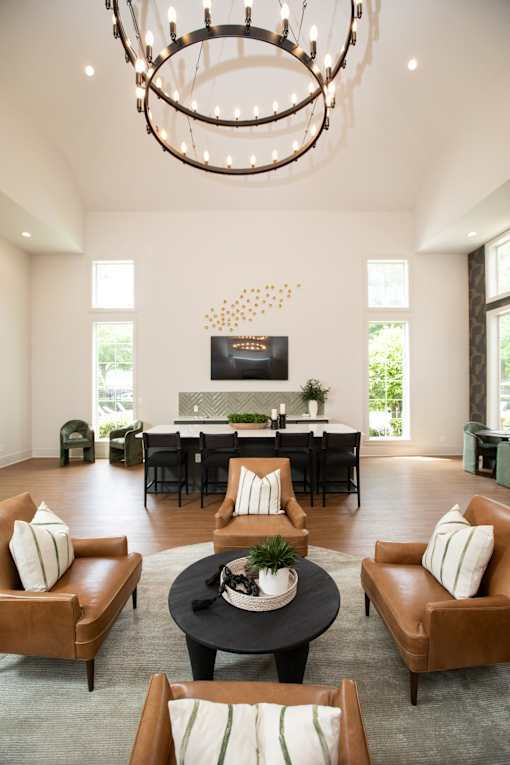 Clubhouse lounge area at Lakeside Villas Apartments, Georgia