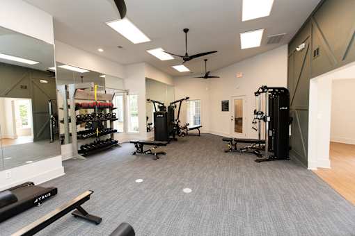 Fitness Center at Lakeside Villas Apartments, Hampton, GA, 30228