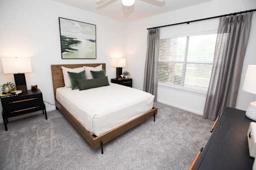 Primary Bedroom at Lakeside Villas Apartments, Hampton, 30228