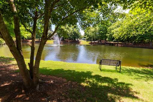 Lake Garden Area at Lakeside Villas Apartments, Hampton, 30228