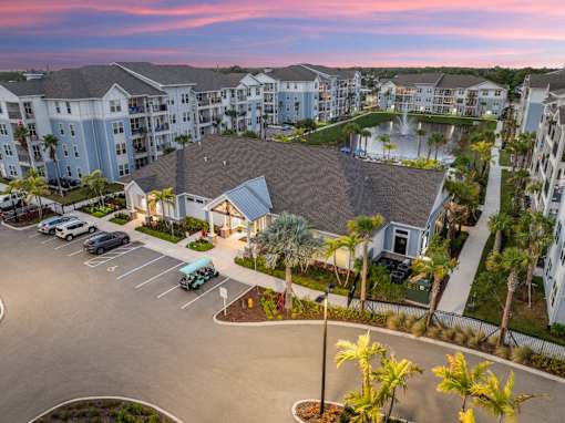 Aerial Parking Lot View at Mason Stuart, Stuart, FL