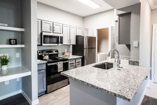 Fully Equipped Kitchen at The Moorings, League City, Texas