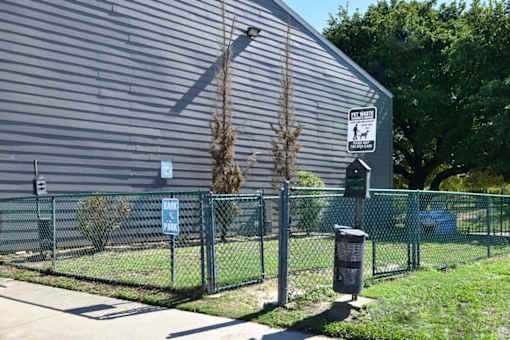 Pet park at Normandy Woods in Riviera East, Houston, TX, 77015