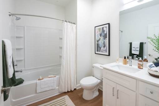 Bathroom with tub at The One at Millington, Millington, TN