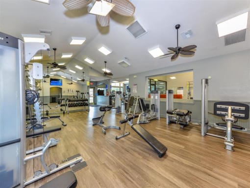 Gym at Paradise Island Apartments, Jacksonville, FL 32256