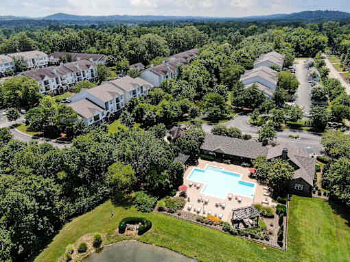 Aerial view of the community  at Parc 1346 Apartments, Chattanooga, 37421