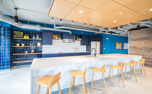 Fully Equipped Kitchen In Clubhouse at The Baxly, Savannah, 31401