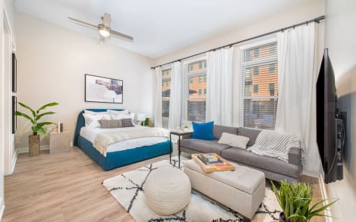 Bedroom With Plenty Of Natural Lights at The Baxly, Savannah, GA, 31401