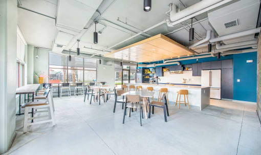Clubhouse With Expansive Windows at The Baxly, Savannah, GA