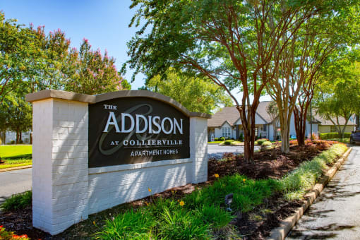 Sign for Property at The Addison at Collierville Apartments, Collierville, TN, 38017