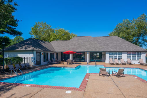 Private Swimming Pool at The Addison at Collierville Apartments, Collierville, 38017