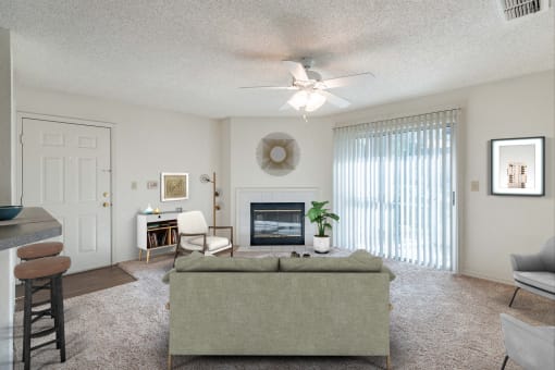 Paradise Island Apartment Interior- Living Room at Paradise Island, Florida, 32256