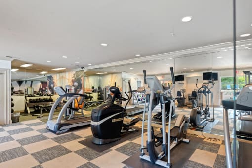 Resident Gym at Sugarloaf Crossing Apartments, Lawrenceville, 30046