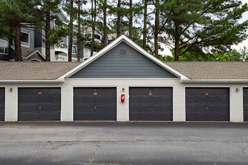 Detached Garage at Sugarloaf Crossing Apartments, Lawrenceville, Georgia