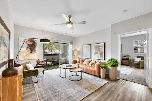 Living Room With Plenty Of Natural Lights at The Ambrose, Houston, TX, 77040