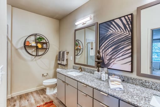 Designer Granite Countertops In All Bathrooms at The Beck at Hidden River, Florida , 33637
