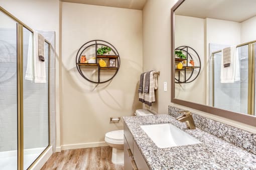Bright Bathroom at The Beck at Hidden River, Tampa, FL, 33637