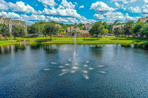 Tranquil Lake with Water Feature at The Finley, Jacksonville, FL  32210
