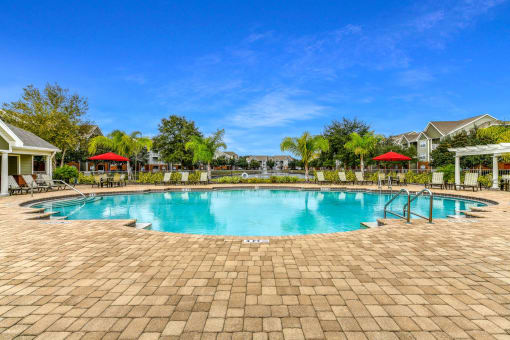 Swimming pool with sundeck at The Finley, Jacisonville, FL  32210