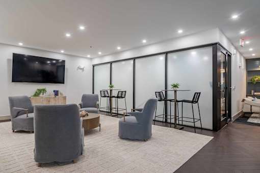 Resident Lounge With TV at The Ren, Georgia, 30329