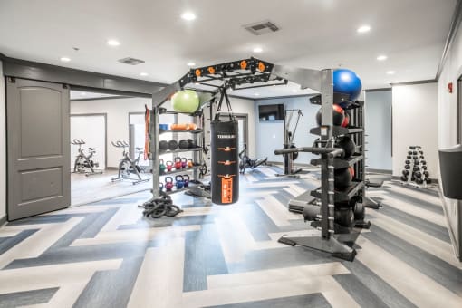 Modern Fitness Center  located at Retreat at Steeplechase in Houston, TX 77065