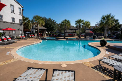Pool Area  located at Retreat at Steeplechase in Houston, TX 77065
