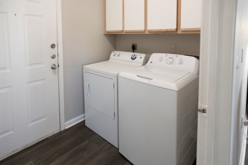 In Unit Washer and Dryer  located at Retreat at Steeplechase in Houston, TX 77065