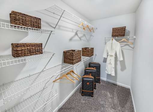 White Closet at The Dawson Cartersville Apartments, Cartersville, GA