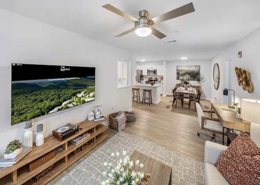 Living Area at The Dawson Cartersville Apartments, Cartersville, 30121