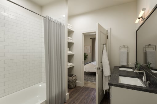 Bathroom at Livano Trinity Apartments, Nashville, TN